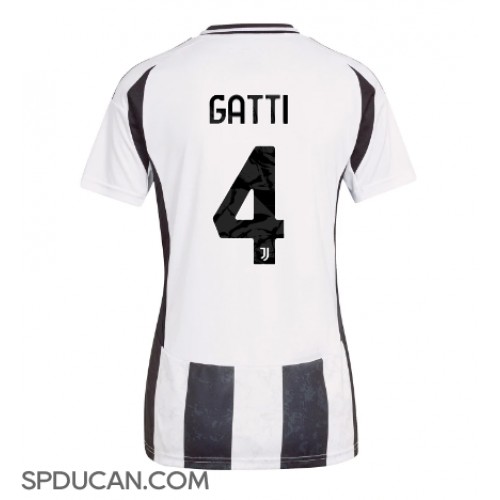 Zenski Nogometni Dres Juventus Federico Gatti #4 Domaci 2024-25 Kratak Rukav